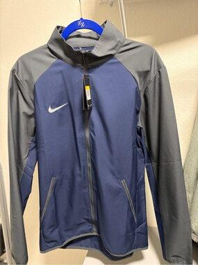 Nike Men's Navy & Charcoal Full-Zip Performance Jacket